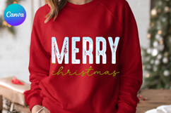 Merry christmas Canva Frame Shirt Design Product Image 1