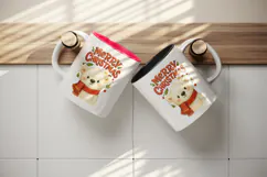 Merry Christmas tumbler, mug wrap, clipart sublimation png Product Image 3