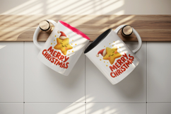 Merry Christmas tumbler, mug wrap, clipart sublimation png Product Image 3