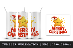 Merry Christmas tumbler, mug wrap, clipart sublimation png Product Image 4