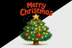 Merry Christmas tumbler, mug wrap, clipart sublimation png Product Image 2