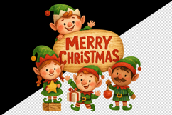 Merry Christmas tumbler, mug wrap, clipart sublimation png Product Image 2