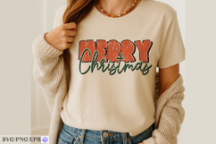 Merry Christmas SVG PNG T-shirt Design Product Image 4