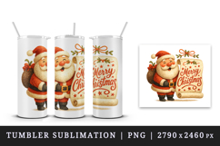 Merry Christmas tumbler, mug wrap, clipart sublimation png Product Image 4
