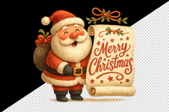 Merry Christmas tumbler, mug wrap, clipart sublimation png Product Image 2
