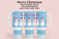 merry christmas 40oz quencher tumbler sublimation full wrap high resolution transparant background