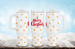 merry christmas 40oz quencher tumbler sublimation wrap uv dtf wrap SVG high resolution transparent background