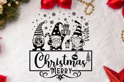 Merry Christmas Svg, Christmas Svg Shirt, Gnome Christmas. Product Image 4