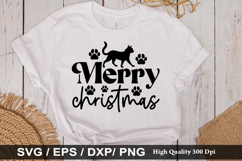 Christmas Cat SVG Design - Christmas T-shirt Design Product Image 5