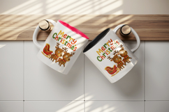 Merry Christmas tumbler, mug wrap, clipart sublimation png Product Image 3