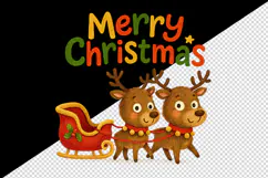Merry Christmas tumbler, mug wrap, clipart sublimation png Product Image 2