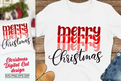 Merry Merry Merry Christmas Svg, Christmas Svg Product Image 1