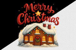 Merry Christmas tumbler, mug wrap, clipart sublimation png Product Image 2