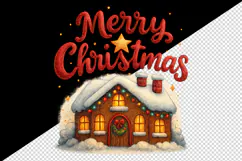 Merry Christmas tumbler, mug wrap, clipart sublimation png Product Image 2