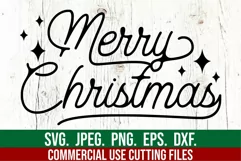 Merry Christmas SVG - Holiday Christmas Sweater Quote File Product Image 1