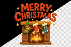 Merry Christmas tumbler, mug wrap, clipart sublimation png Product Image 2