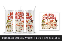 Merry Christmas tumbler, mug wrap, clipart sublimation png Product Image 4
