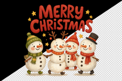 Merry Christmas tumbler, mug wrap, clipart sublimation png Product Image 2