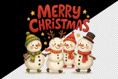 Merry Christmas tumbler, mug wrap, clipart sublimation png Product Image 2