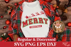 Merry Christmas Arched SVG | Arched Family Christmas SVG Product Image 1