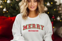 Merry Christmas Arched SVG | Arched Family Christmas SVG Product Image 3
