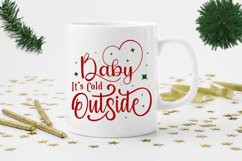 Baby its cold outside SVG, Christmas SVG Design Product Image 2