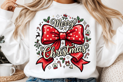 Merry Christmas Bow PNG Product Image 2