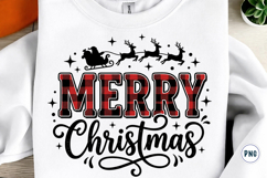 Merry Christmas Buffalo Plaid Png Product Image 1