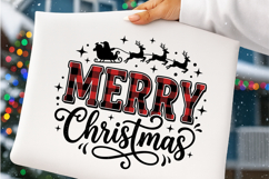Merry Christmas Buffalo Plaid Png Product Image 4