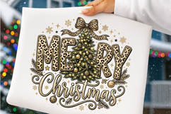 Merry Christmas Buffalo Plaid PNG Product Image 4
