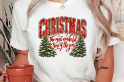 Merry Christmas Buffalo Plaid Tree Vintage Christmas Product Image 2