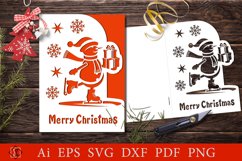Merry Christmas card! Cut paper Product Image 1