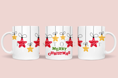 merry christmas coffee mug sublimation wrap glass mug wrap svg presized for 11oz and 15oz glass mug are sublimation files