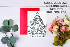 Merry Christmas Coloring Greeting Card Product Image 1