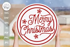 Merry Christmas SVG Christmas SVG Vintage Christmas Sign Product Image 1