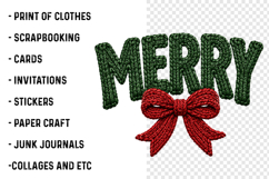 Merry Christmas Crochet PNG Product Image 3
