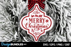 Arabesque Merry Christmas svg Product Image 1