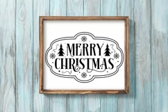 Merry Christmas SVG , Farmhouse Christmas SVG Design Product Image 3