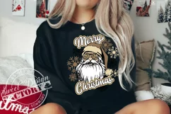 Merry Christmas sublimation design, retro Christmas png Product Image 3