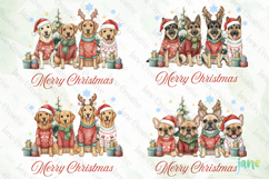 Merry Christmas Dogs Sublimation Product Image 1