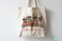 Merry Christmas Dogs PNG Sublimation Bundle Product Image 5