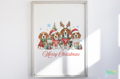 Merry Christmas Dogs PNG Sublimation Bundle Product Image 2