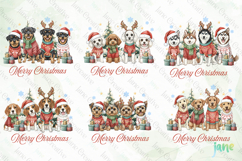 Merry Christmas Dogs PNG Sublimation Bundle Product Image 3