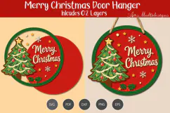 Merry Christmas door hanger Product Image 1