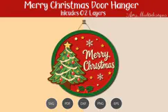 Merry Christmas door hanger Product Image 2