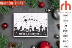 merry christmas svg, winter village svg, xmas houses svg, christmas sign svg, christmas town svg, xmas landscape svg, santa sleigh svg, snowy street svg, winter scene svg, christmas fasades svg, christmas quote svg, christmas door svg
