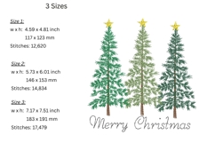 Minimalist Christmas embroidery design Product Image 2