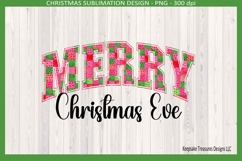 Merry Christmas Eve &amp; Merry Christmas Bright Patchwork Png Product Image 3