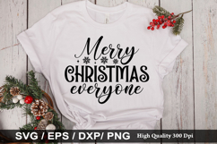 Merry Christmas everyone SVG - Christmas Design Product Image 1