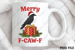 Merry Christmas F-Caw-F Crow PNG Product Image 4